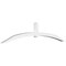 Ekena Millwork Archdale Architectural Grade PVC Gable Bracket, 108"W x 22 1/2"H x 4"D x 4"F, 5/12 Pitch GBP108X23X0404ARC00 - alternate 1